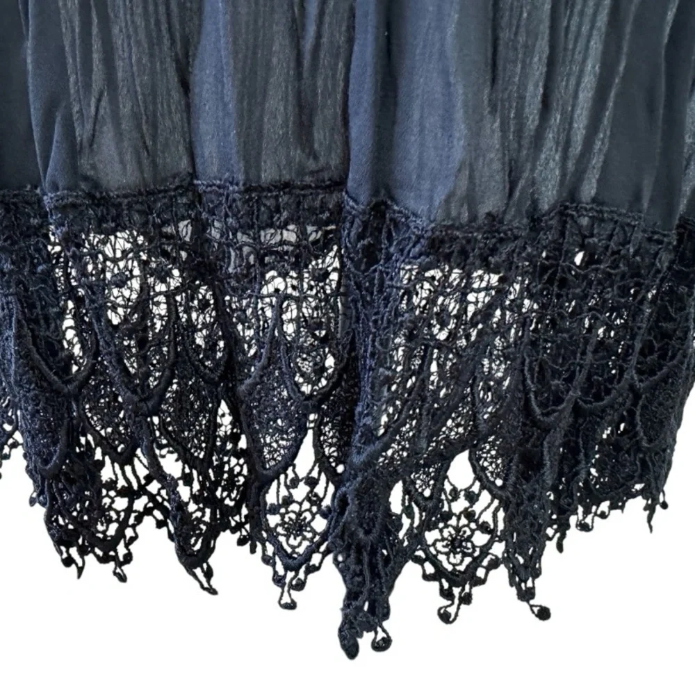Vtg Danielle Karen Lace Slip Dress - Picture 9 of 15